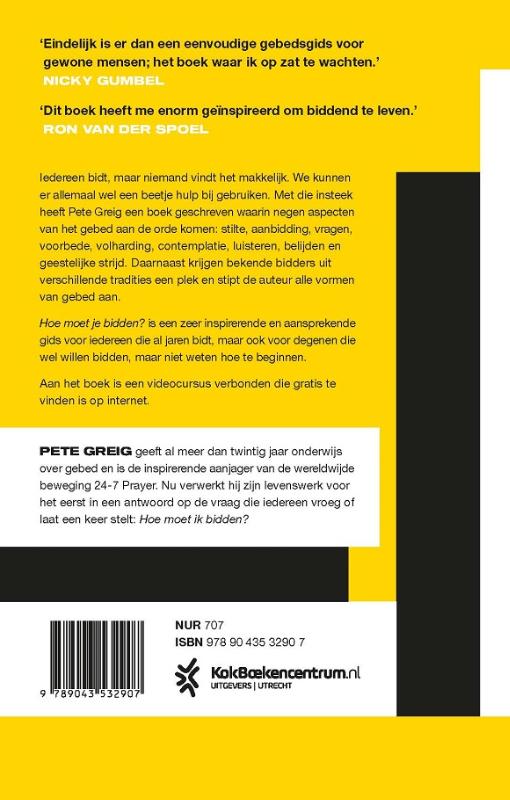 Productafbeelding: achterkant van Hoe moet je bidden?