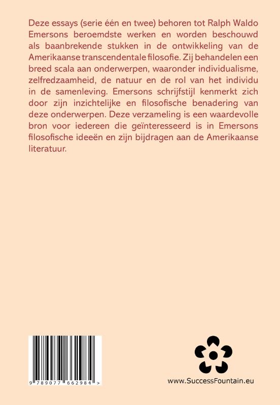 Productafbeelding: achterkant van Essays