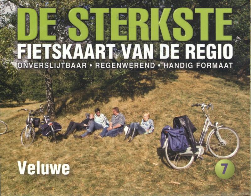 Productafbeelding: voorkant van De sterkste fietskaart van de regio Veluwe