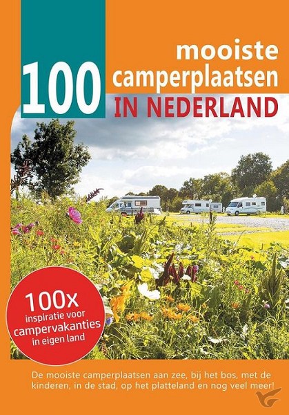 Productafbeelding: voorkant van 100 mooiste camperplaatsen in nederland