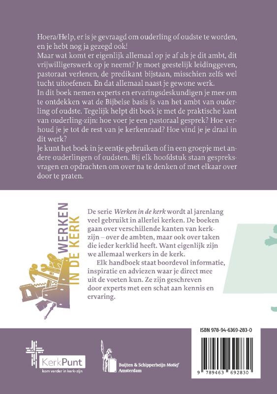 Productafbeelding: achterkant van Handboek voor ouderlingen en oudsten