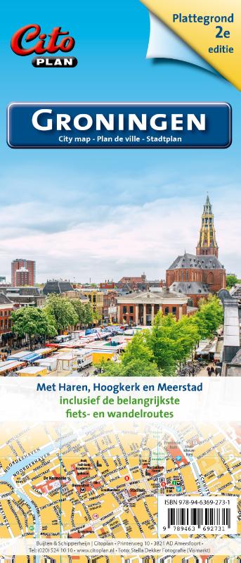 Productafbeelding: voorkant van Citoplan stadsplattegrond Groningen