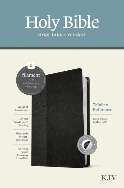 Productafbeelding: voorkant van KJV Thinline Reference Bible  Filament Enabled Edition-Black/Onyx LeatherLike Indexed