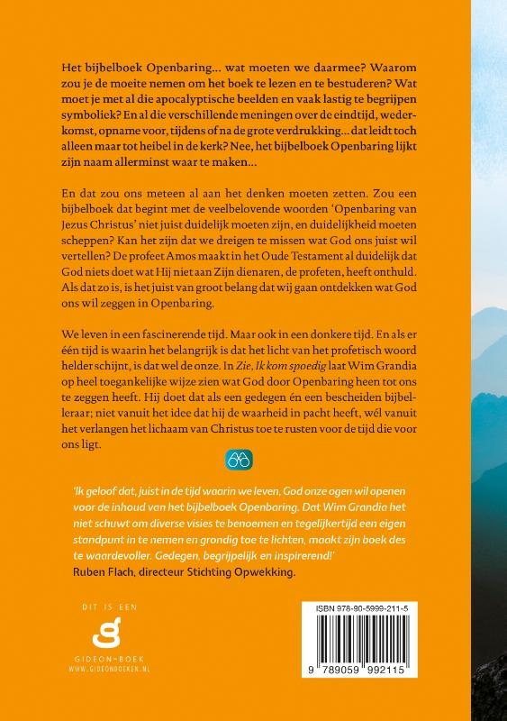 Productafbeelding: achterkant van Zie, ik kom spoedig