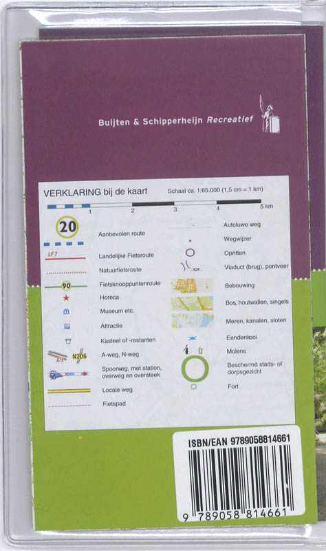 Productafbeelding: achterkant van Alle fietsroutes in de regio Hart van Brabant