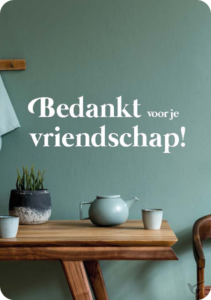 Productafbeelding: voorkant van Minikaart bedankt vriendschap