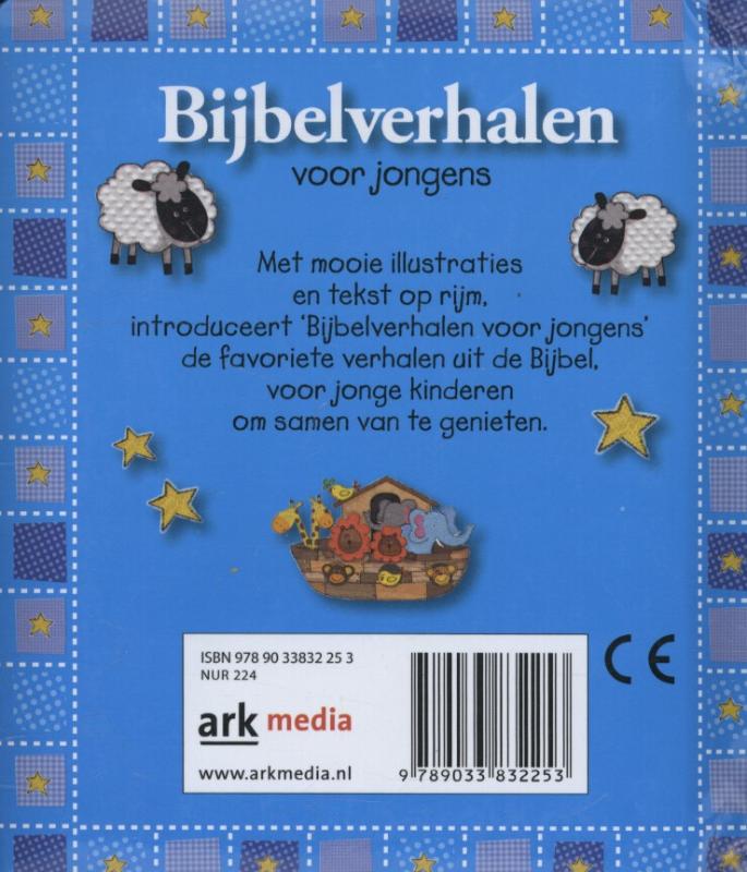Productafbeelding: achterkant van Bijbelverhalen voor jongens