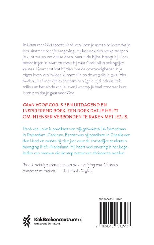 Productafbeelding: achterkant van Gaan voor God