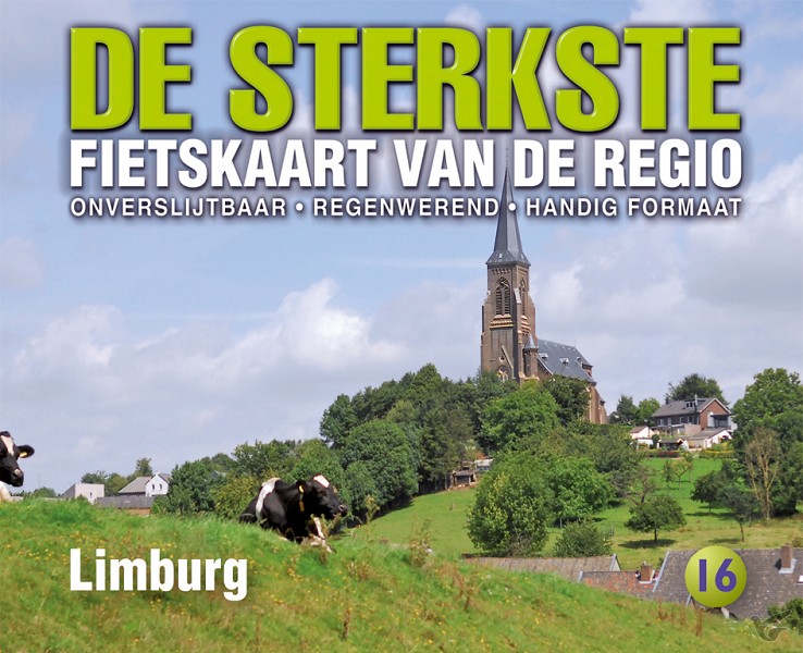 Productafbeelding: voorkant van De sterkst fietskaart van Limburg