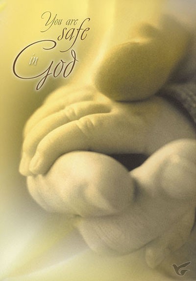 Productafbeelding: voorkant van Poster a4 you are safe in God