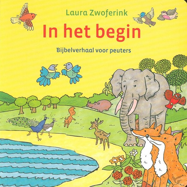 Productafbeelding: voorkant van In het begin kartonboekje