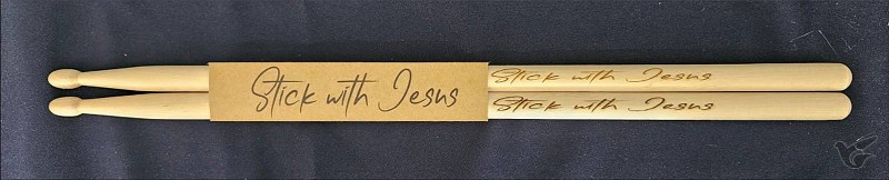 Productafbeelding: voorkant van Drumsticks Naturel A5 Stick with Jesus
