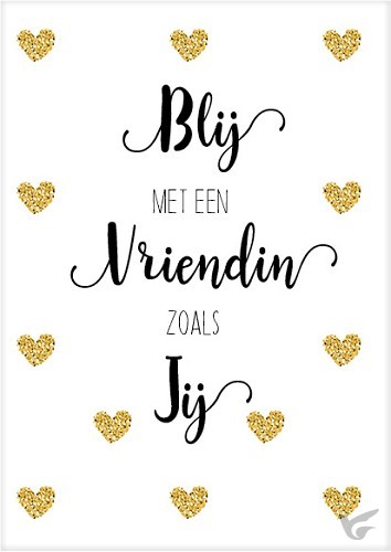 Productafbeelding: voorkant van Kaart Blij met een vriendin