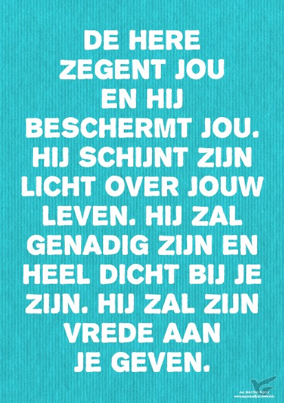 Productafbeelding: voorkant van Viltbord de Here zegent jou