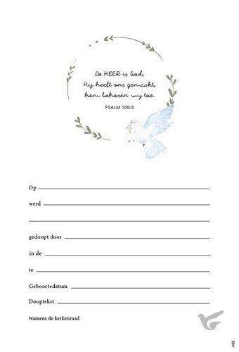 Productafbeelding: voorkant van Doopkaart 405