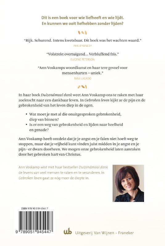 Productafbeelding: achterkant van Gebroken leven