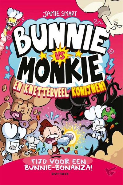 Productafbeelding: voorkant van Bunnie vs Monkie en knetterveel konijnen