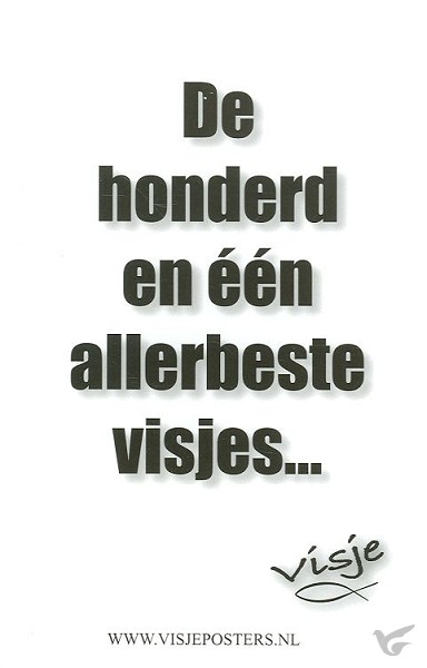 Productafbeelding: voorkant van Honderd en een allerbeste visjes
