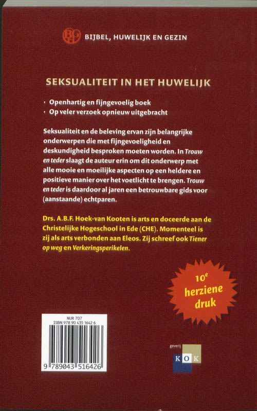 Productafbeelding: achterkant van Trouw en teder