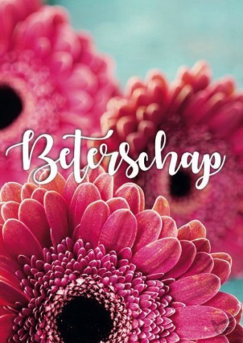 Productafbeelding: voorkant van Kaart beterschap   rose bloemen