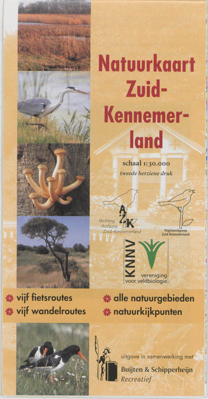 Productafbeelding: voorkant van Natuurkaart Zuid-Kennemerland