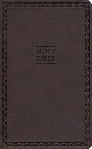 Productafbeelding: voorkant van NIV Value Thinline Bible (Comfort Print)-Chocolate Leathersoft