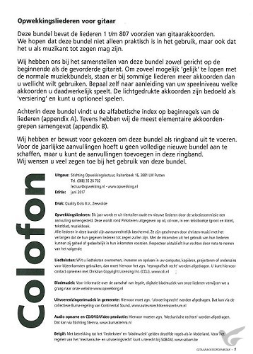 Productafbeelding: voorkant van Opwekking gitaaraanv 41 (796-807)