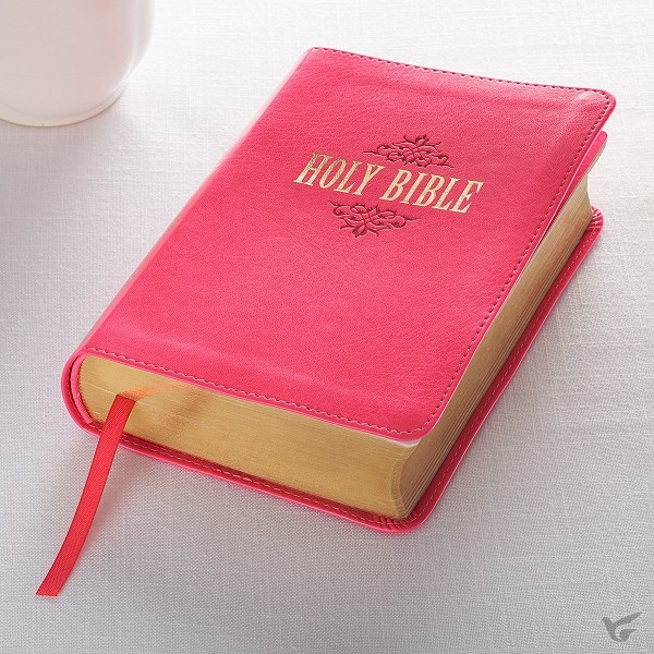 Productafbeelding: voorkant van KJV Bible Compact LP Faux Leather, Pink
