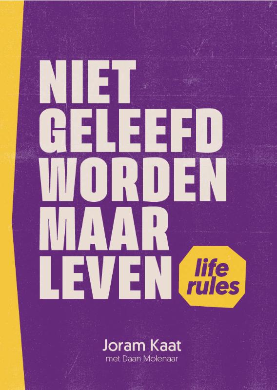 Productafbeelding: voorkant van Niet geleefd worden maar leven