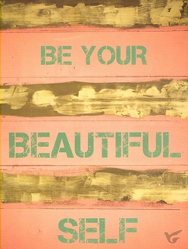 Productafbeelding: voorkant van Kaart be your beautiful self