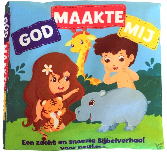 Productafbeelding: voorkant van God maakte mij baby knisper boekje