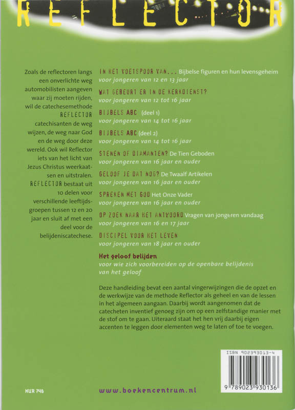 Productafbeelding: achterkant van Toelichting en handleiding voor de catecheet
