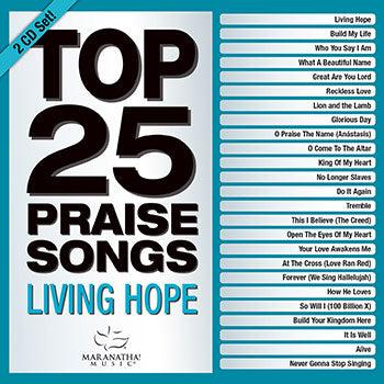 Productafbeelding: voorkant van Top 25 Praise Songs - Living Hope (2CD)