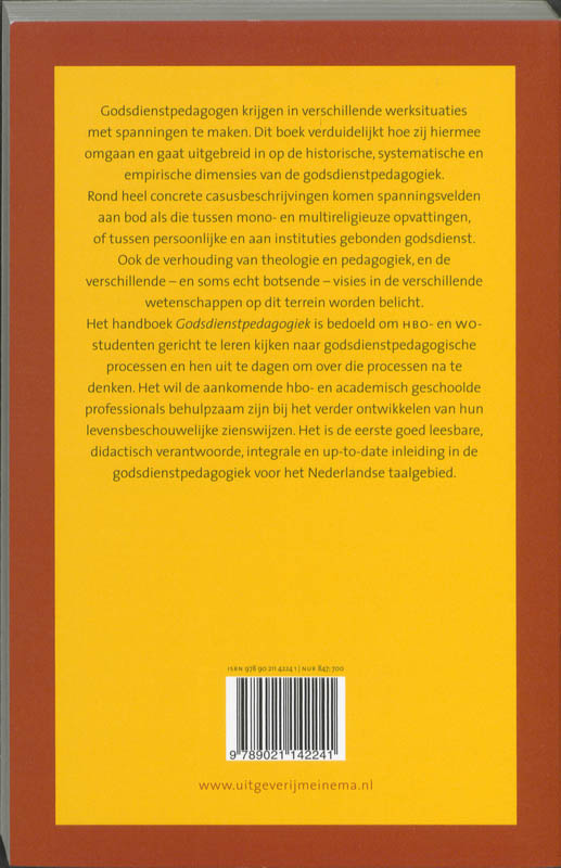 Productafbeelding: achterkant van Godsdienstpedagogiek