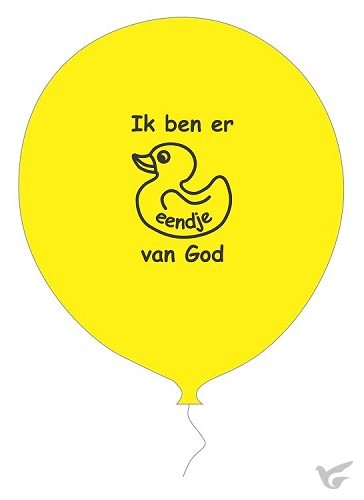 Productafbeelding: voorkant van Balonnen set 10 Ik ben er eendje van God