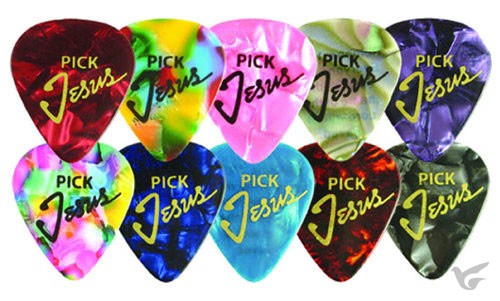 Productafbeelding: voorkant van Guitar Pick (10) Pick Jesus