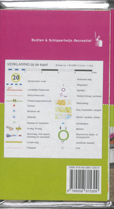 Productafbeelding: achterkant van Alle fietsroutes In de regio Achterhoek