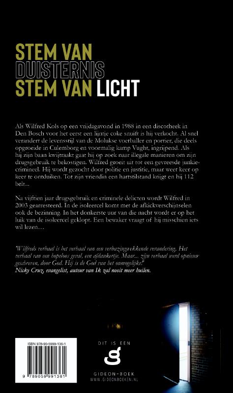 Productafbeelding: achterkant van Stem van duisternis, stem van licht