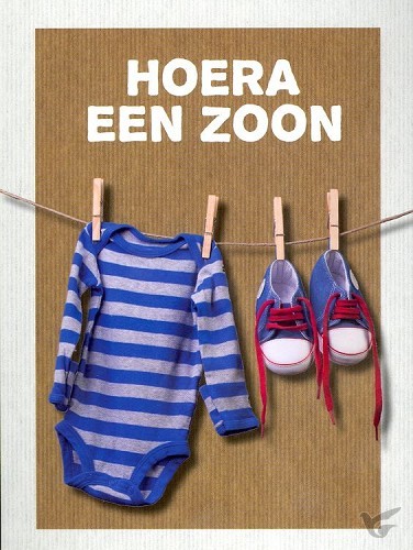 Productafbeelding: voorkant van Kaart hoera een zoon