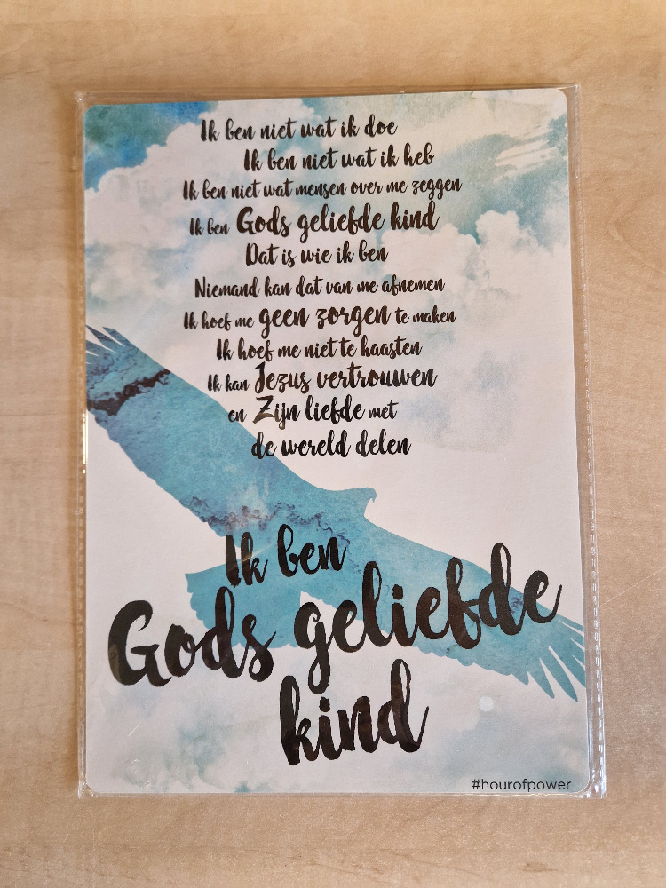 Productafbeelding: voorkant van Cadeaubord Gods geliefde kind adelaar