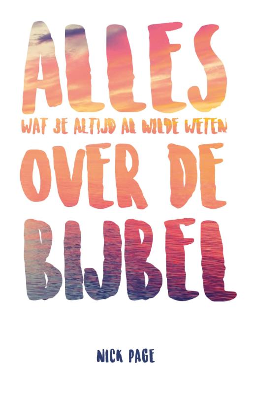 Productafbeelding: voorkant van Alles over de Bijbel