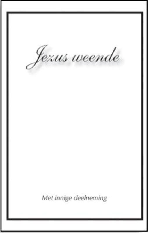 Productafbeelding: voorkant van Jezus weende