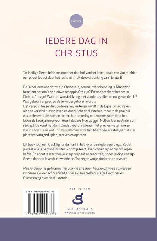 Productafbeelding: achterkant van Iedere dag in Christus