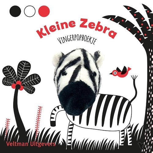 Productafbeelding: voorkant van Vingerpopboekje kleine zebra