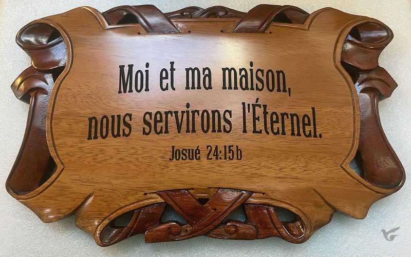 Productafbeelding: voorkant van Wandbord 28.5x17 moi et ma maison,nous