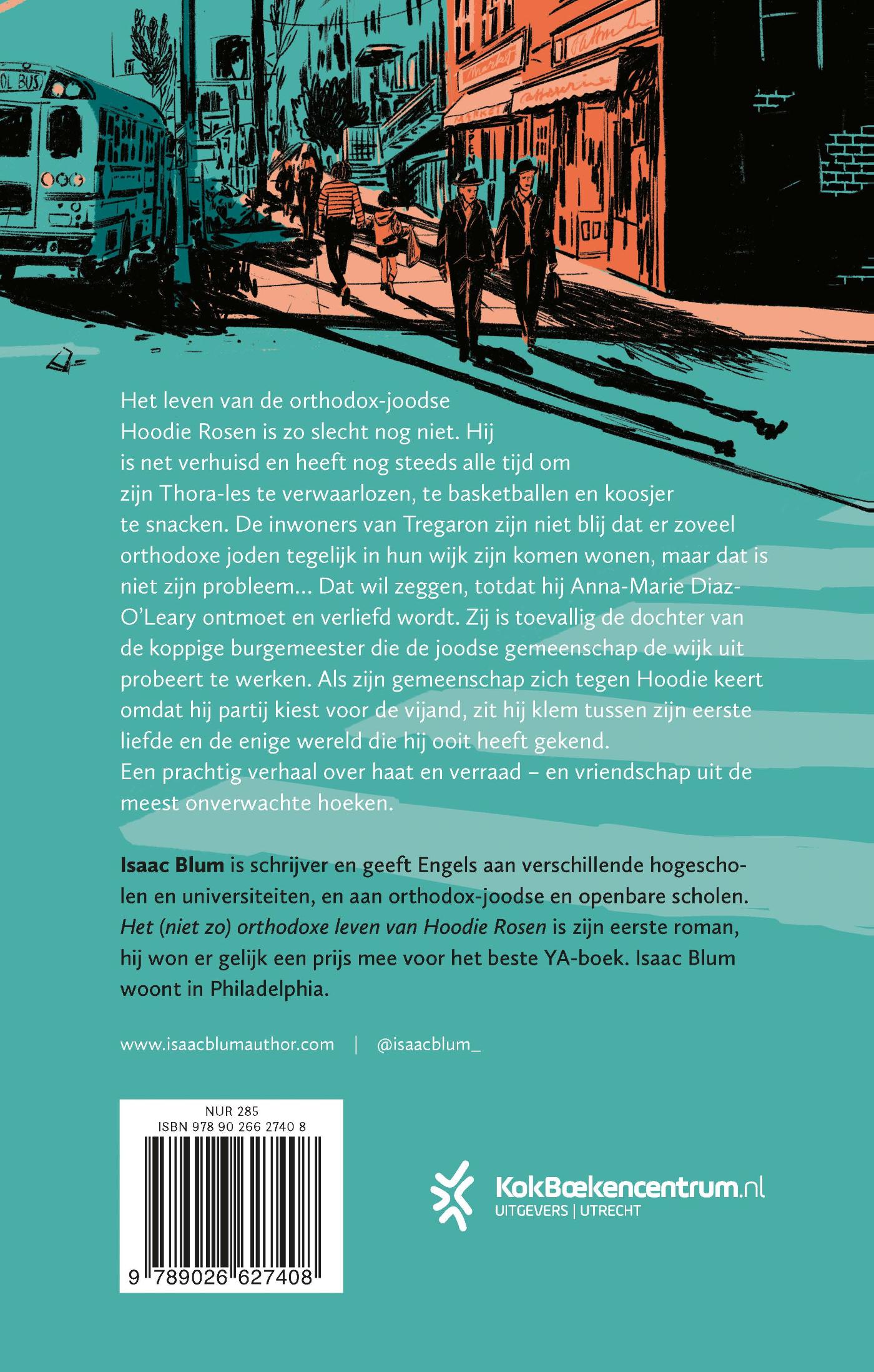 Productafbeelding: achterkant van Het (niet zo) orthodoxe leven van Hoodie Rosen