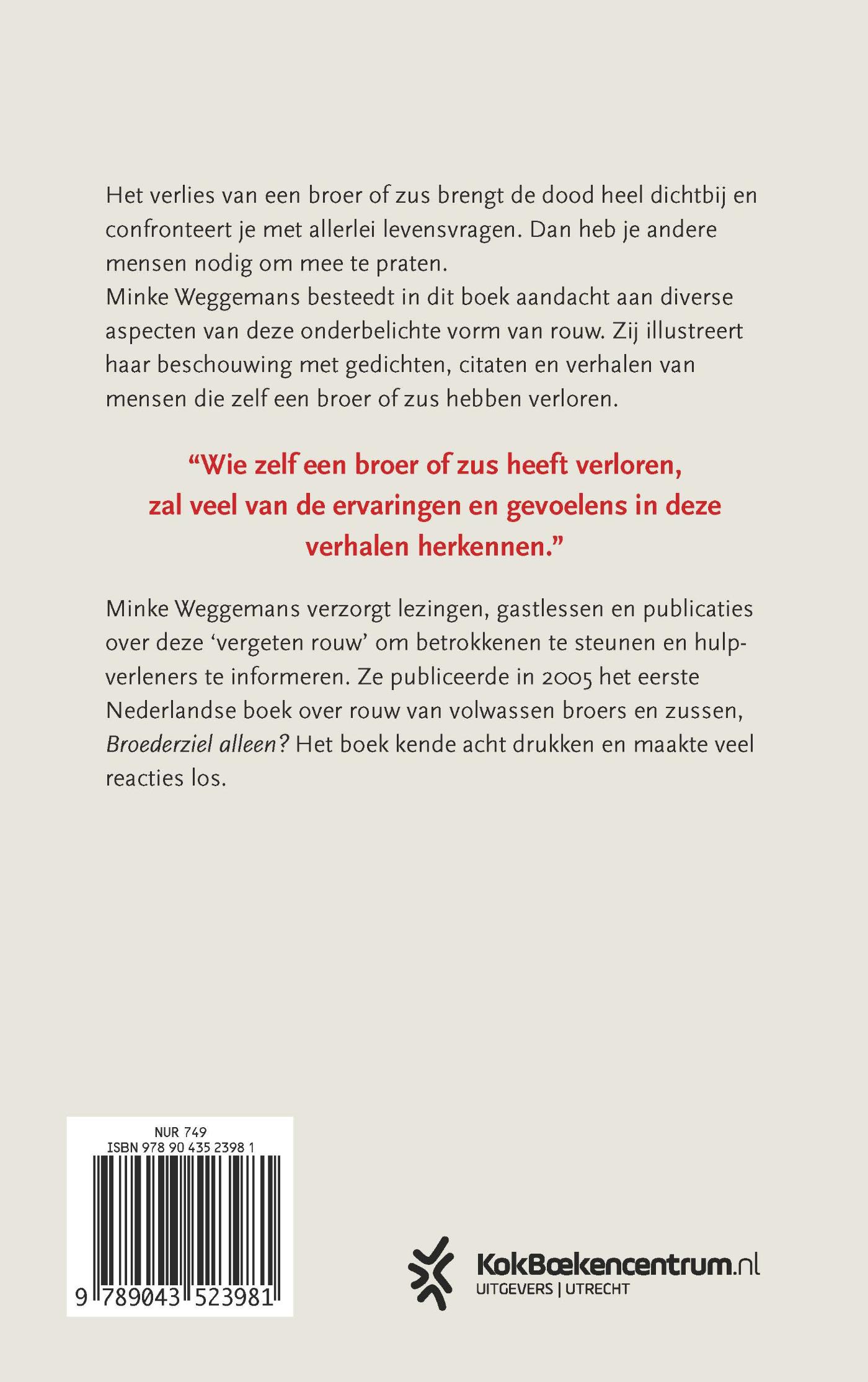Productafbeelding: achterkant van Als je een broer of zus verliest