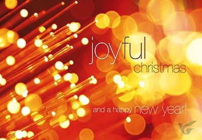 Productafbeelding: voorkant van Wenskaart joyful christmas and