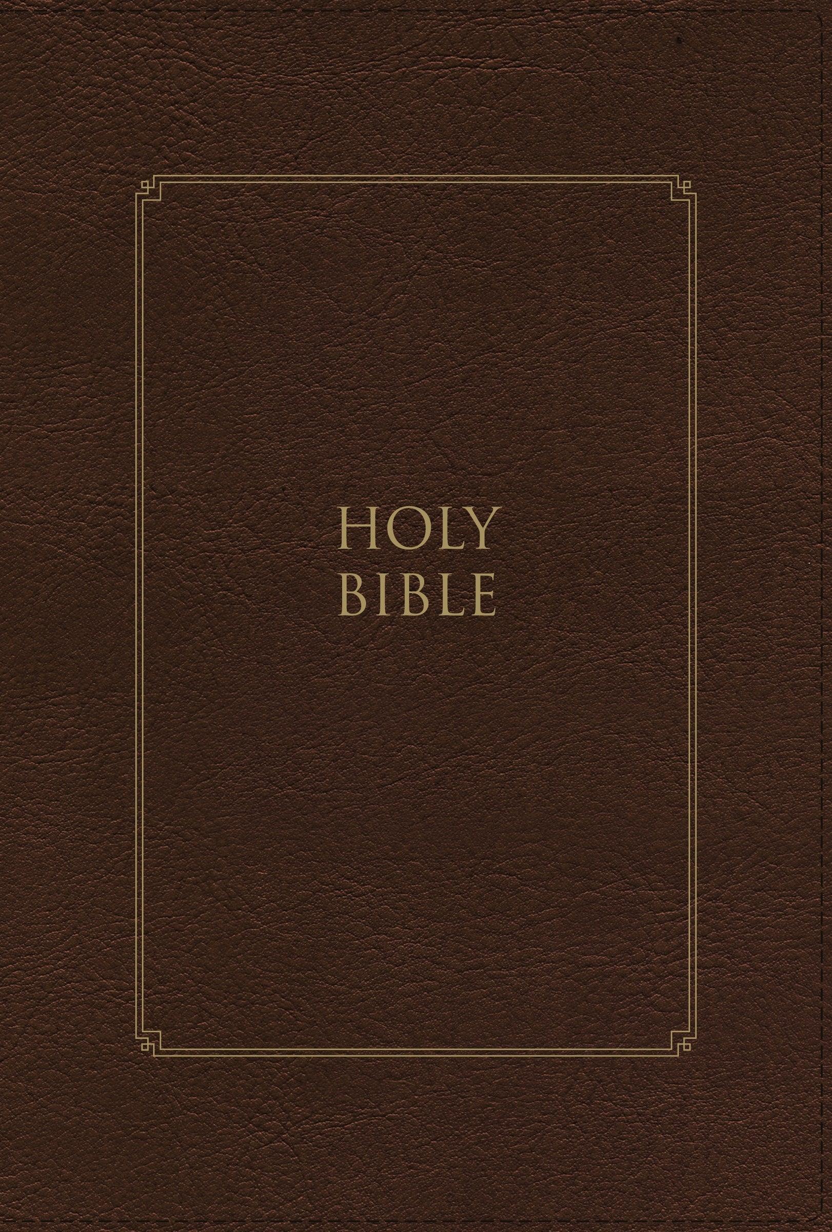 Productafbeelding: voorkant van KJV Thompson Chain-Reference Bible/Large Print (Comfort Print)-Brown Leathersoft Indexed