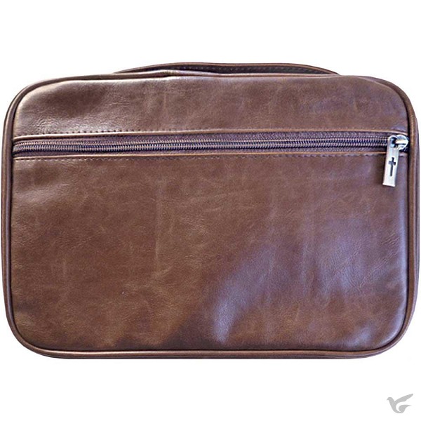 Productafbeelding: voorkant van Biblecover large distressed leather brow